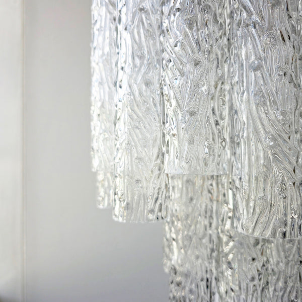 Vintage Murano glass tronchi chandelier
