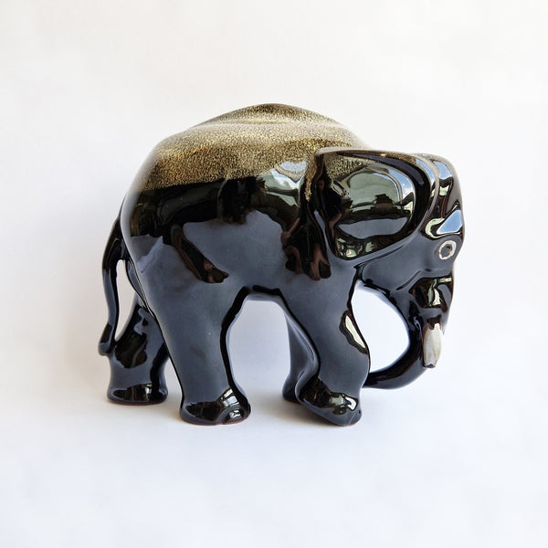 Large vintage ceramic elephant statue