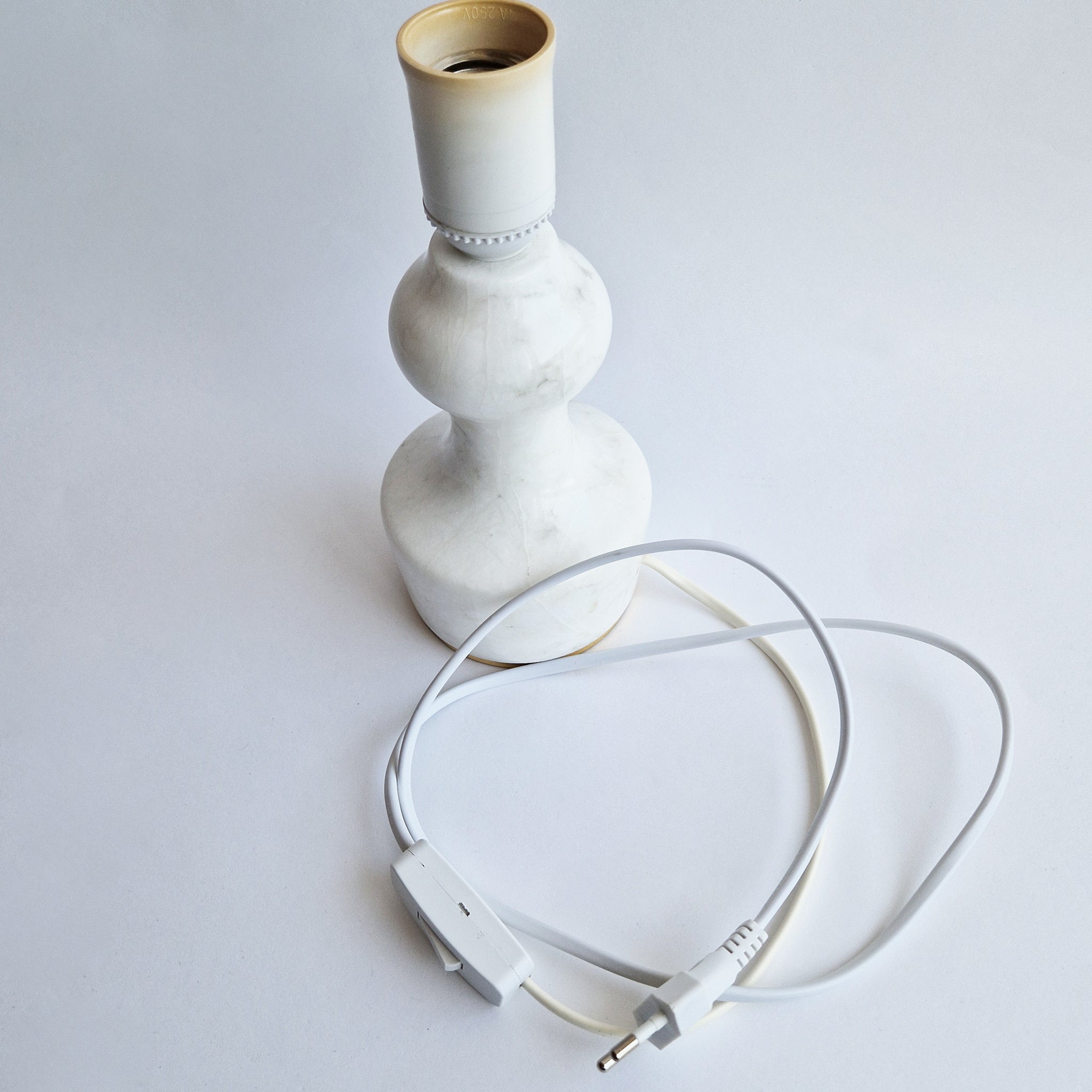 Vintage Italian marble table lamp