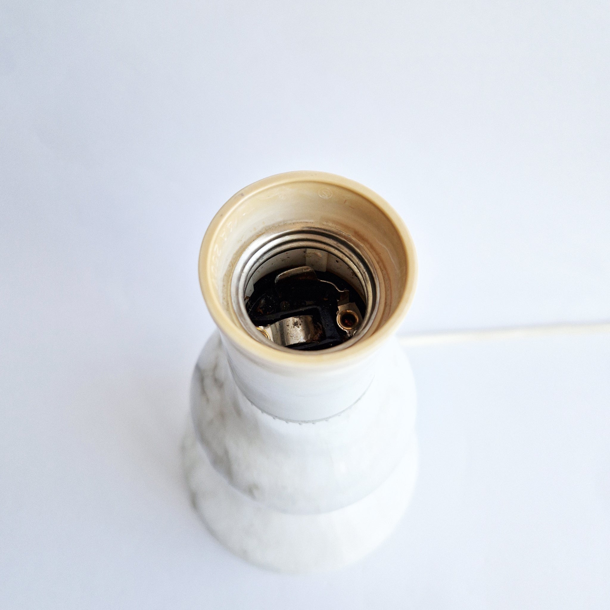 Vintage Italian marble table lamp
