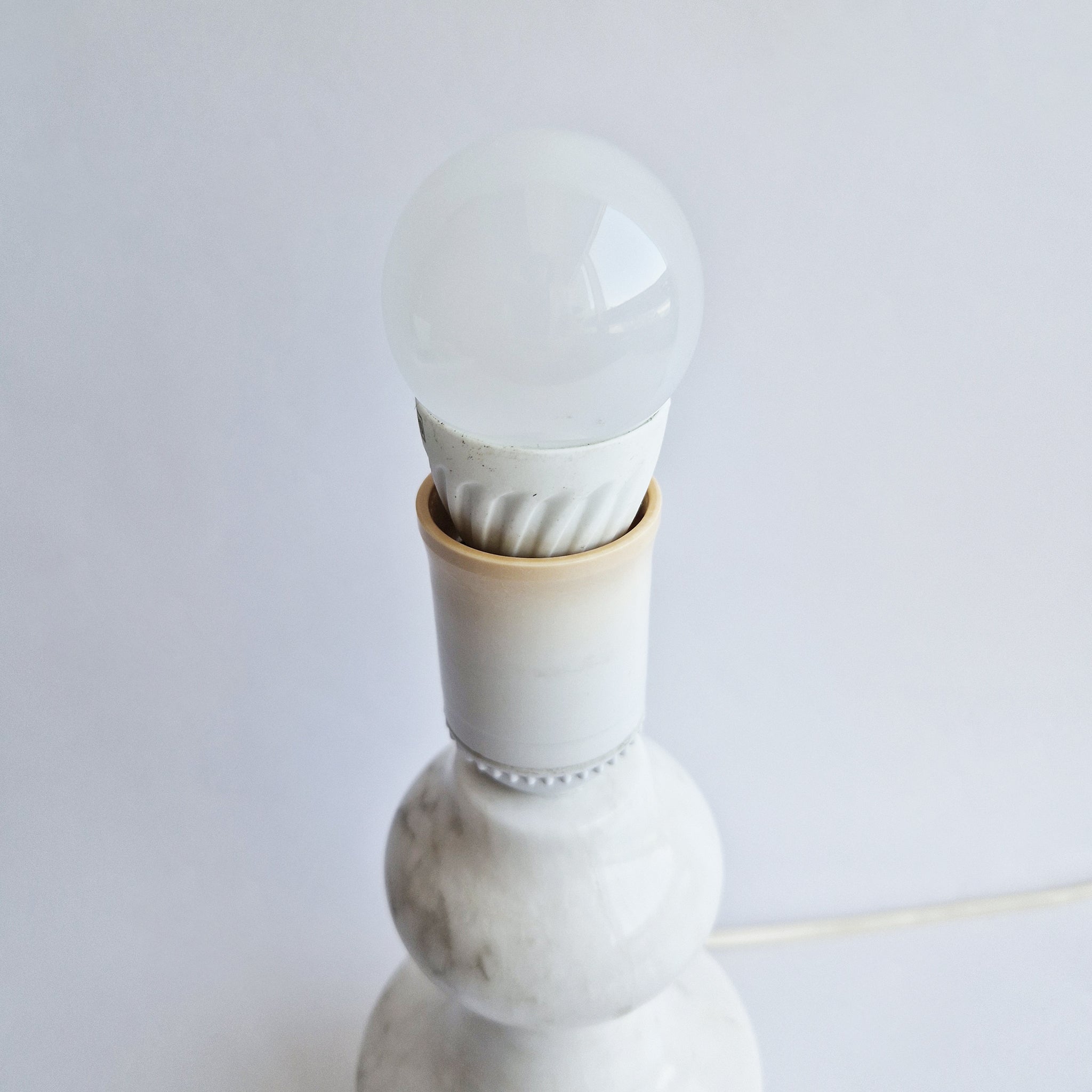 Vintage Italian marble table lamp
