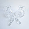 Vintage oil and vinegar silver cruet set by Greggio