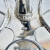 Vintage oil and vinegar silver cruet set by Greggio