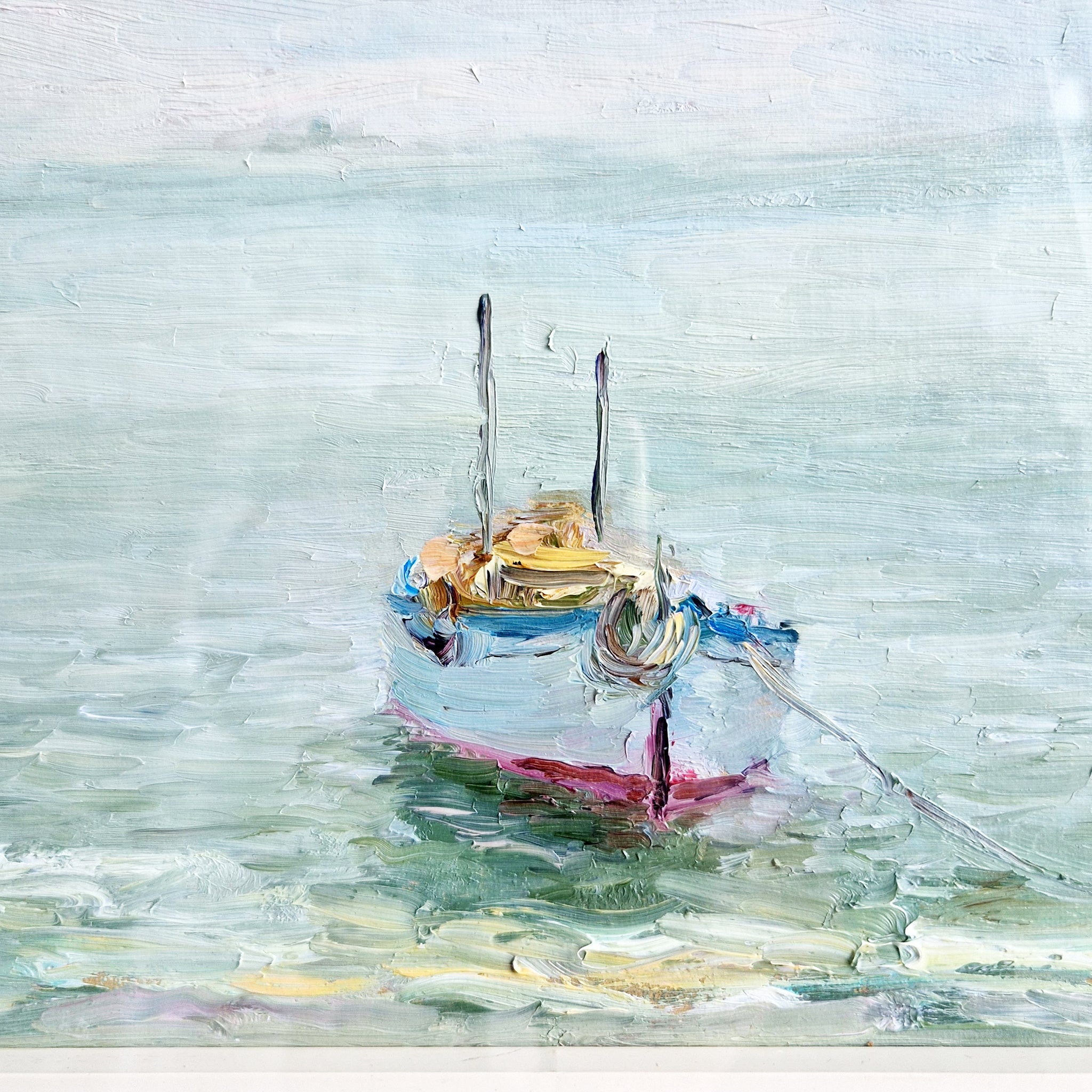 Vintage Italian oil painting by Pietro Pascoli