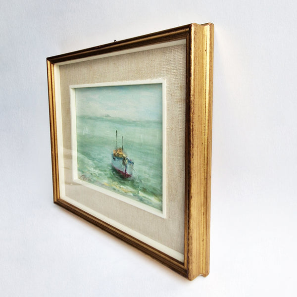 Vintage Italian oil painting by Pietro Pascoli