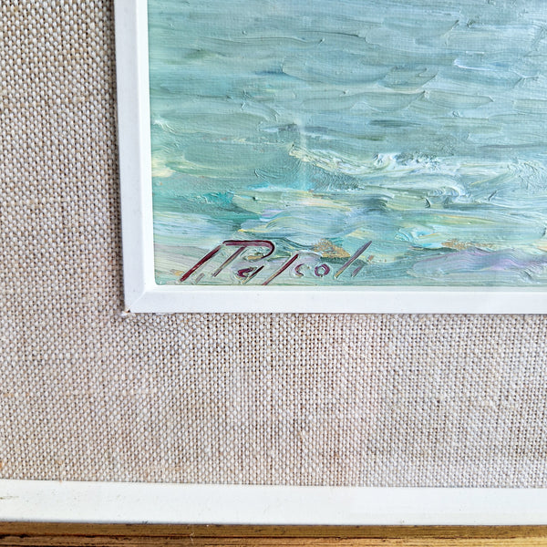 Vintage Italian oil painting by Pietro Pascoli