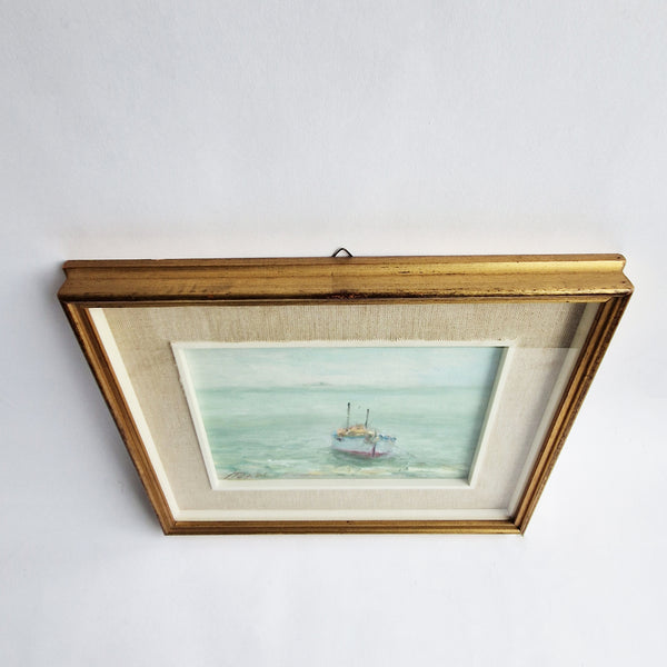 Vintage Italian oil painting by Pietro Pascoli