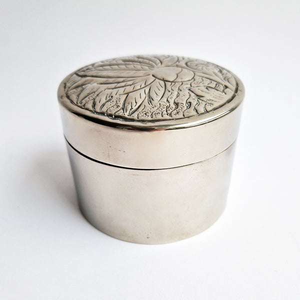 Mid-century pewter trinket box
