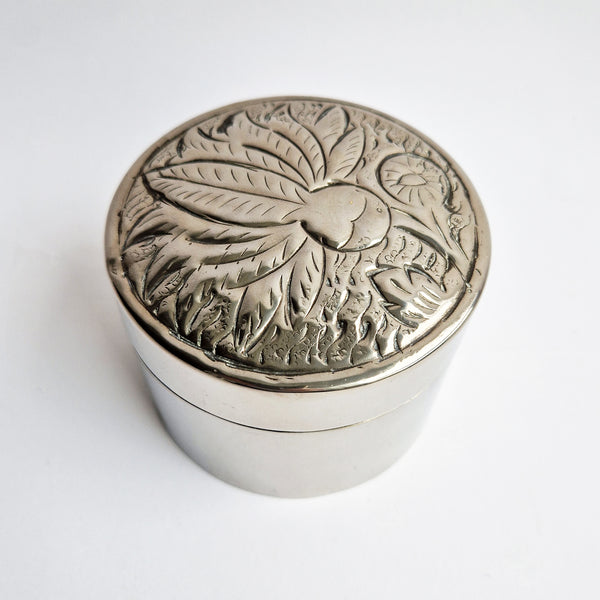 Mid-century pewter trinket box
