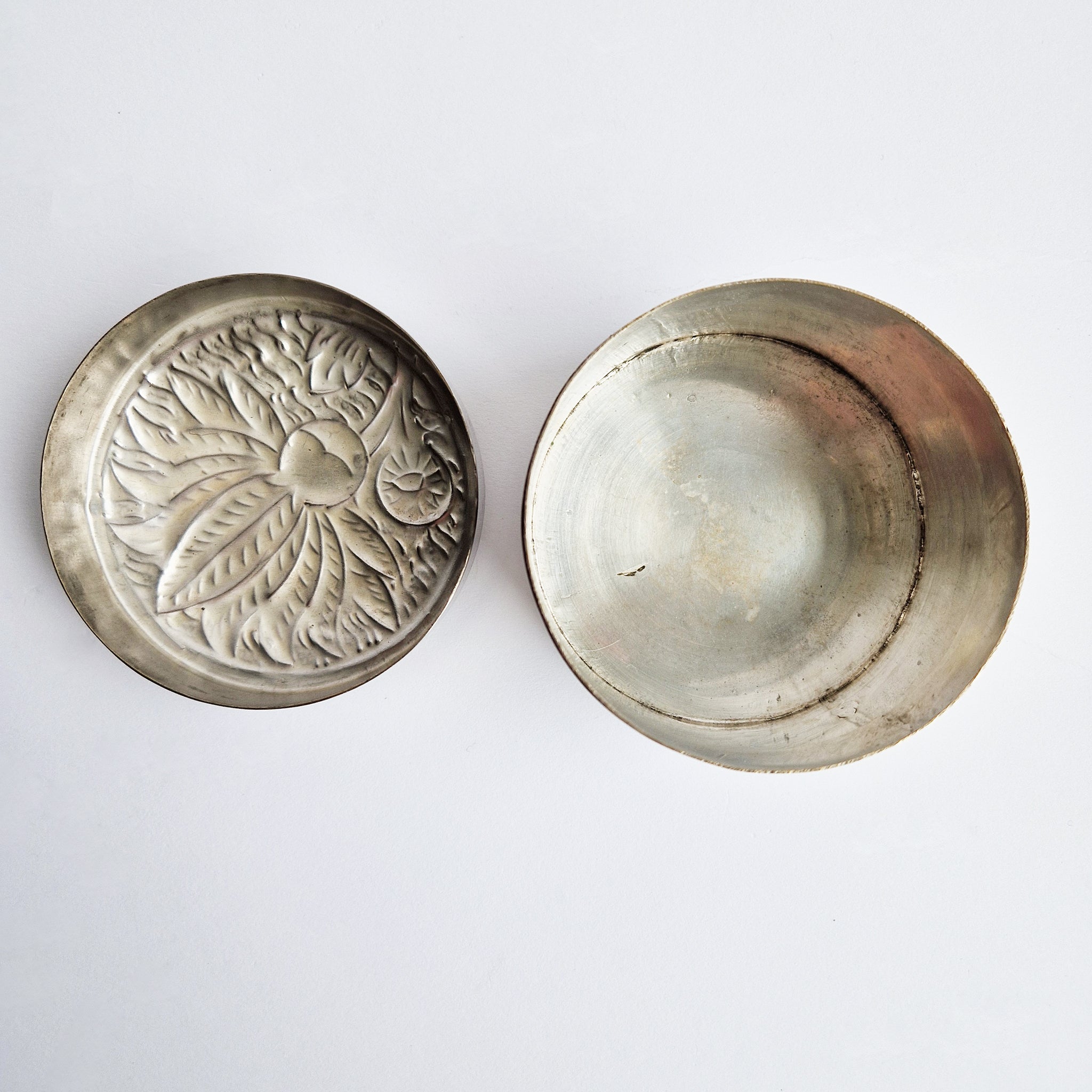 Mid-century pewter trinket box