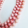 Vintage pink beaded necklace