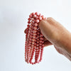 Vintage pink beaded necklace