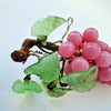 Vintage pink glass bunch of grapes