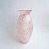 Vintage Italian pink glass vase by Vetreria Lux