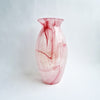 Vintage Italian pink glass vase by Vetreria Lux