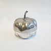 Vintage Italian silver-plated pumpkin trinket box