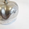 Vintage Italian silver-plated pumpkin trinket box