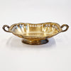 Vintage Italian brass scalloped fruit bowl
