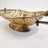 Vintage Italian brass scalloped fruit bowl