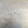 Vintage Italian brass scalloped fruit bowl