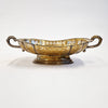 Vintage Italian brass scalloped fruit bowl