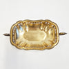 Vintage Italian brass scalloped fruit bowl