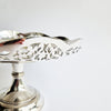 Vintage silvered pedestal bowl