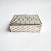 Vintage silvered metal trinket box