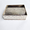 Vintage silvered metal trinket box