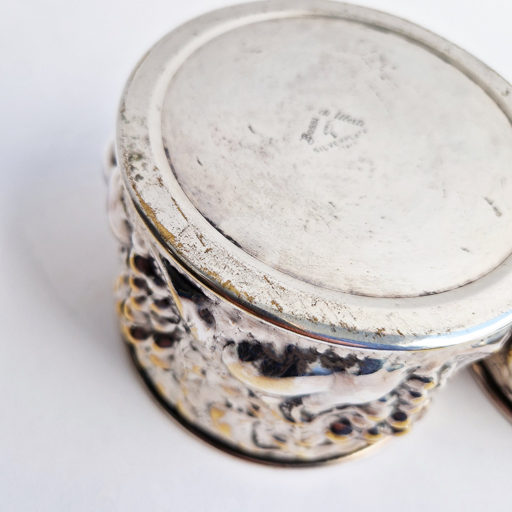 Vintage Italian bottle coaster by Bossi de Ubertide (2 available)