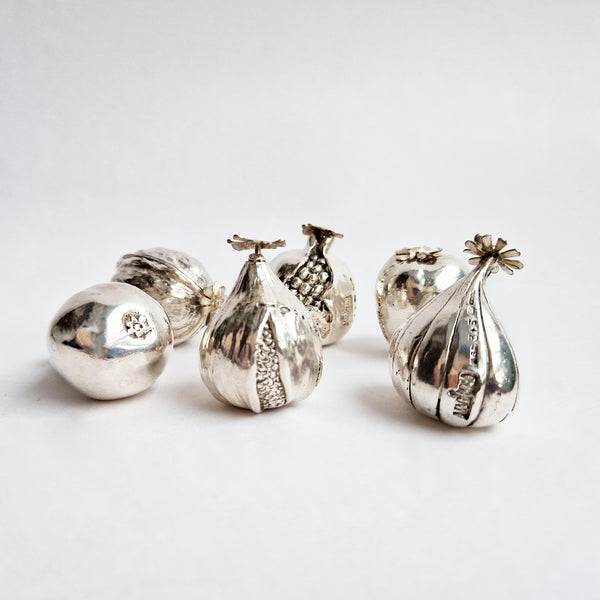 Vintage silver-plated sculptures by Alessandro Magrino