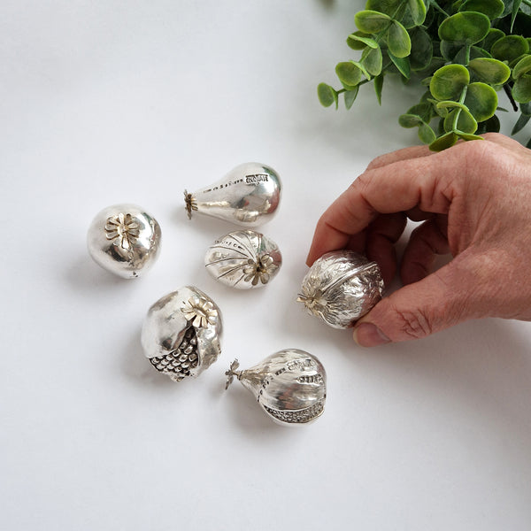 Vintage silver-plated sculptures by Alessandro Magrino