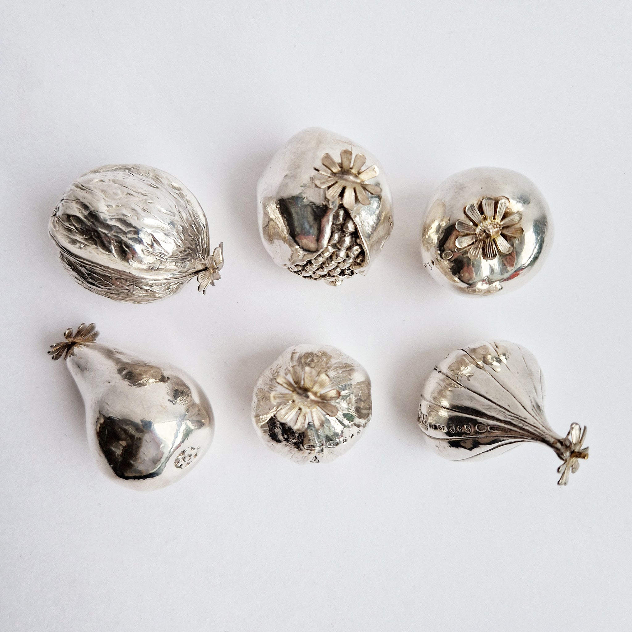 Vintage silver-plated sculptures by Alessandro Magrino