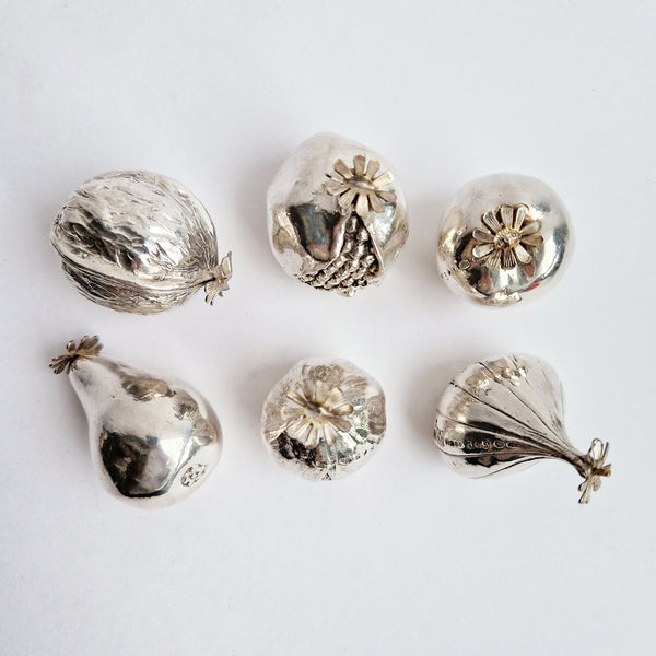 Vintage silver-plated sculptures by Alessandro Magrino