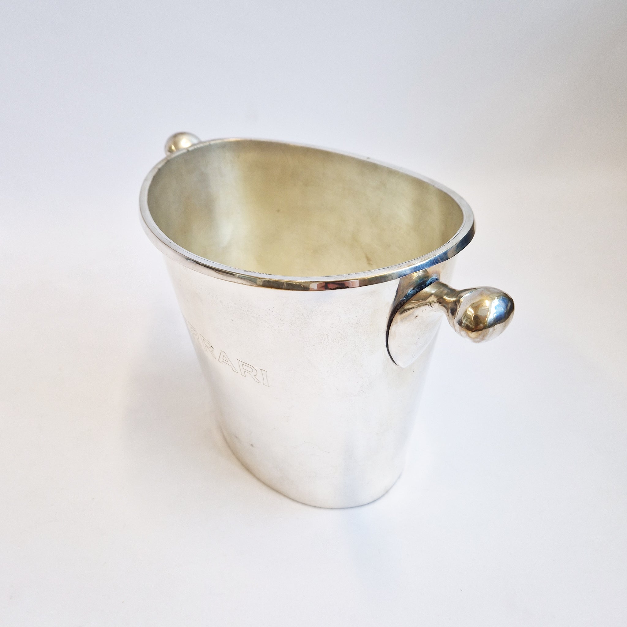 Vintage silver plated wine cooler by Ferrari Trento