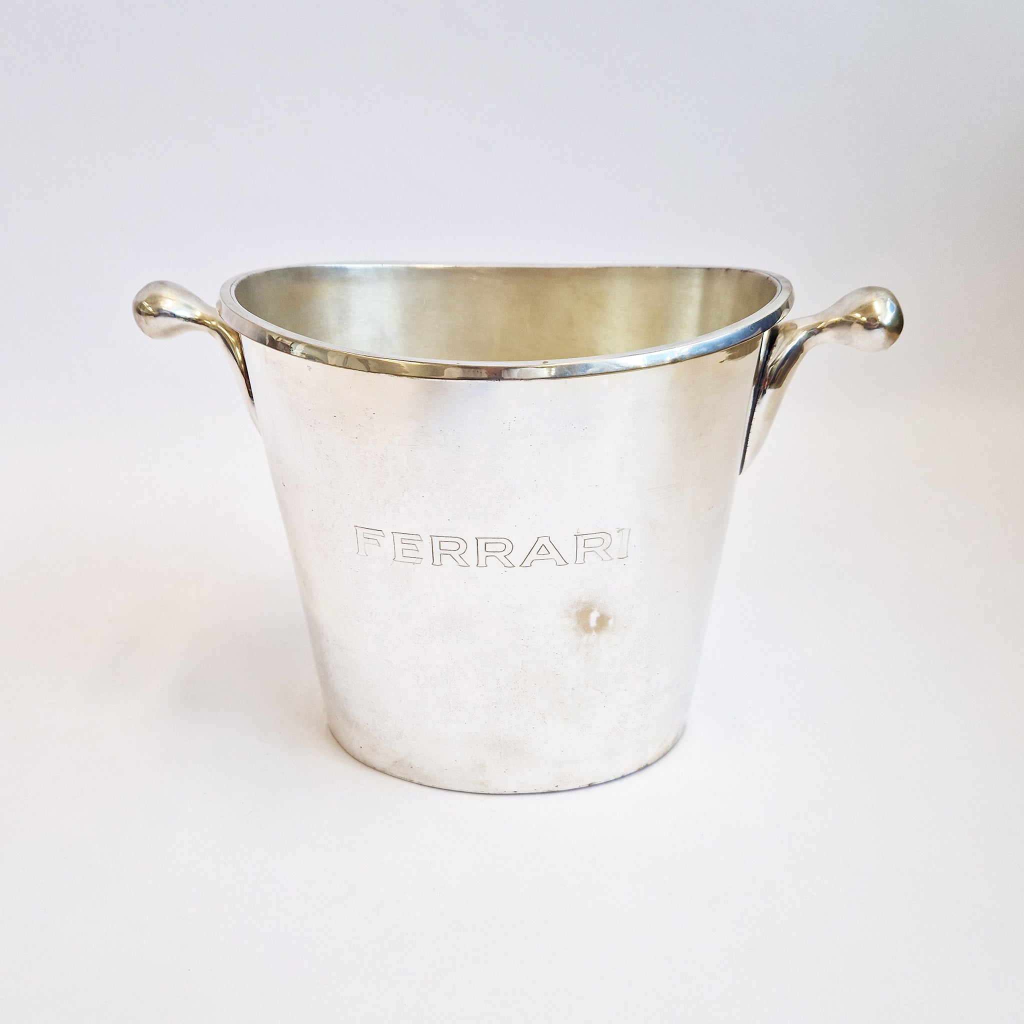 Vintage silver plated wine cooler by Ferrari Trento