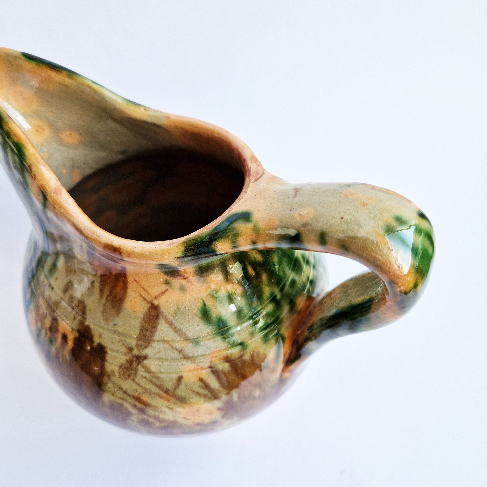 Vintage Italian terracotta jug
