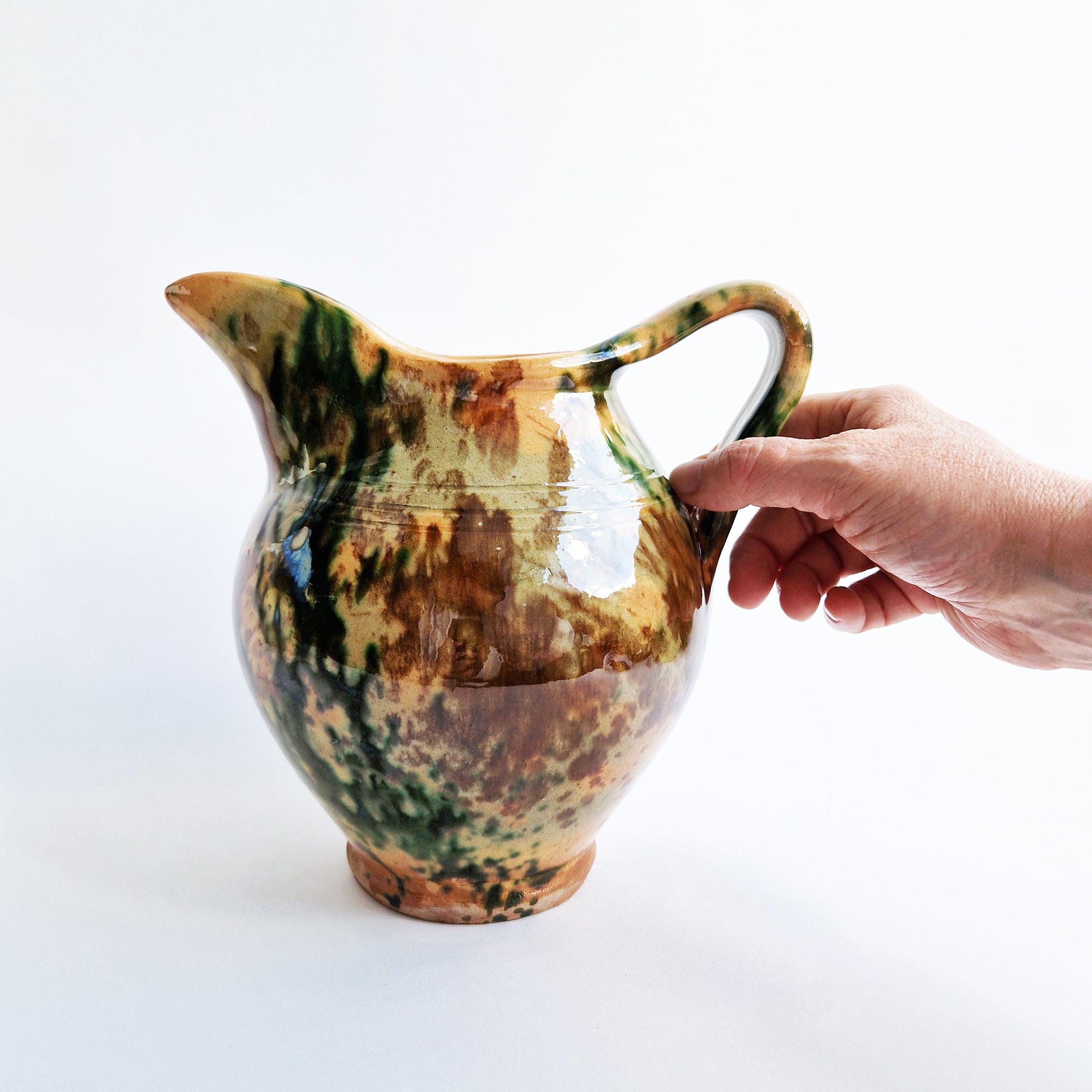 Vintage Italian terracotta jug