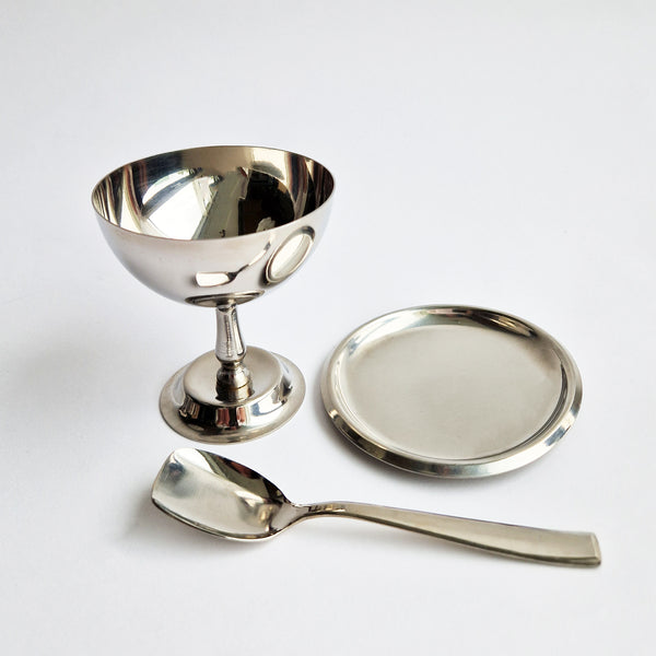 Vintage dessert cup set by Morinox (set of 6)
