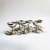 Vintage dessert cup set by Morinox (set of 6)