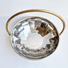 Vintage Italian fruit basket in stainless steel