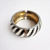 Vintage striped cuff bracelet
