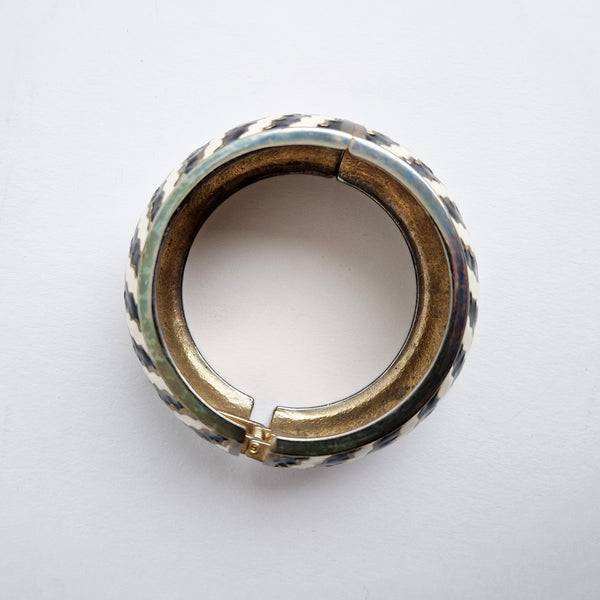 Vintage striped cuff bracelet