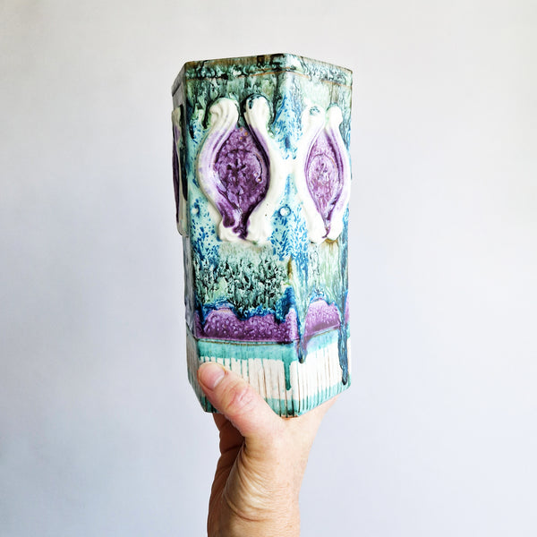 Vintage ceramic vase by Nuovo Rinascimento