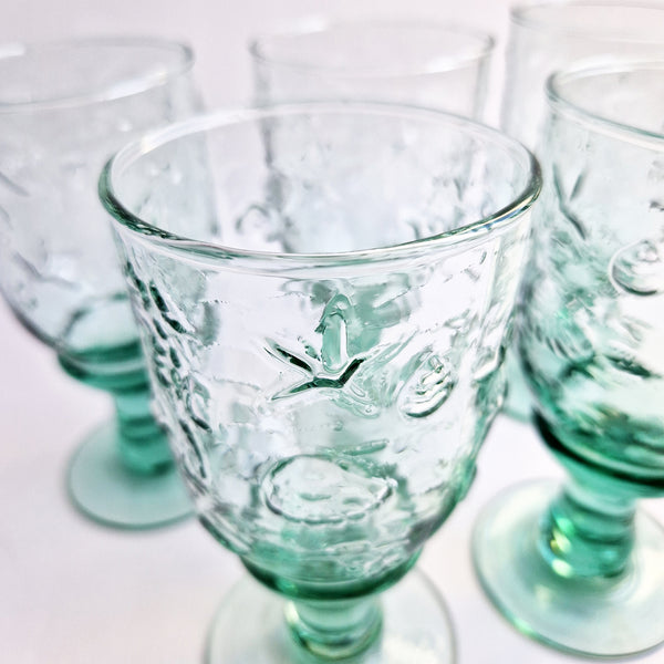 Vintage wine glasses (set of 5)