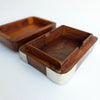 Vintage wooden box for playing cards