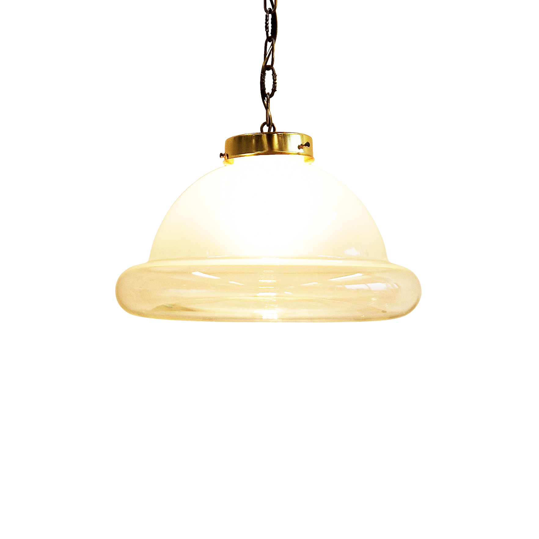 1970s Italian glass pendant light