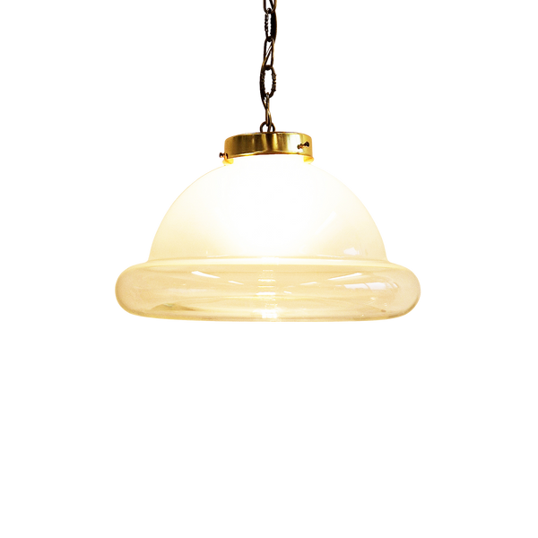 1970s Italian glass pendant light