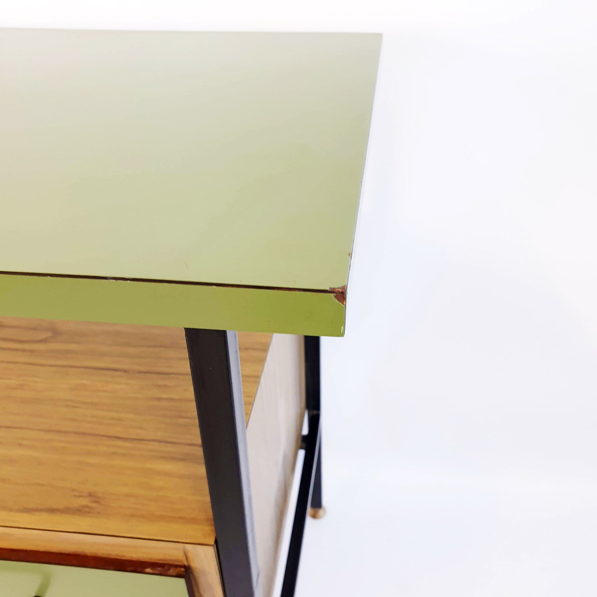 1960s Italian green desk