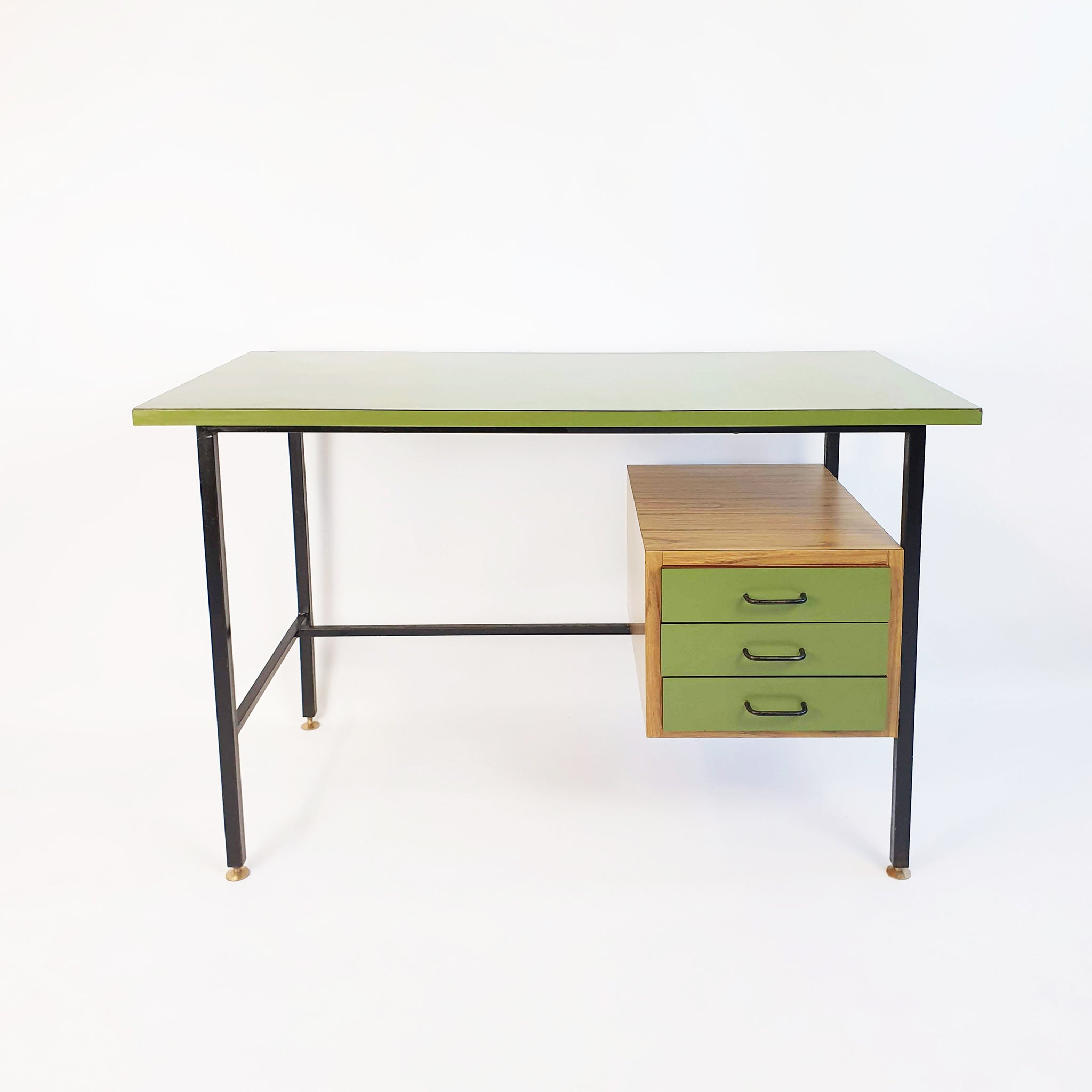 1960s Italian green desk